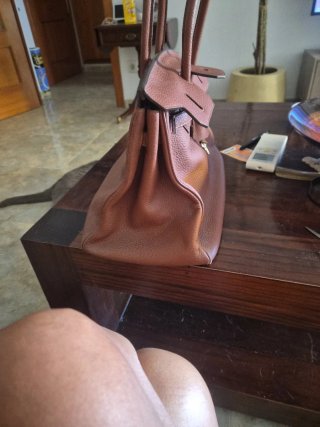 Bolso Hermes Marrón Piel