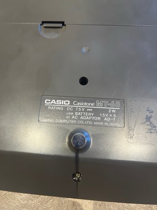 Teclado Casio Casiotone MT-68 Vintage 80s