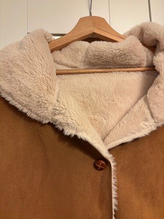 Abrigo reversible de ante y borreguito