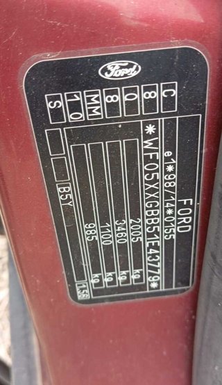 Ford 244617 650jx17h2 llanta mondeo iii 2.0 tdci