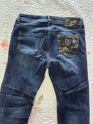 Philipp Plein Jeans Azules Desgastados