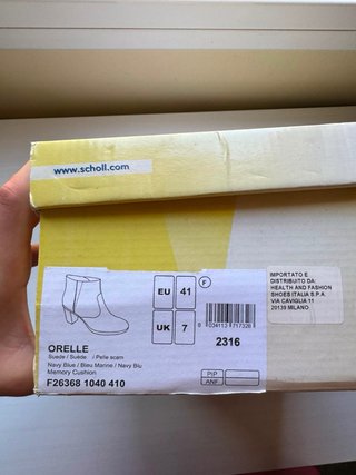 Botines de piel azul