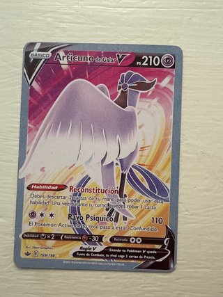 Carta Pokémon Articuno de Galar V 210 PS