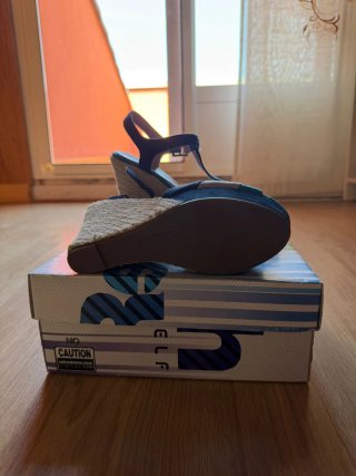 Sandalias Refresh esparto azul