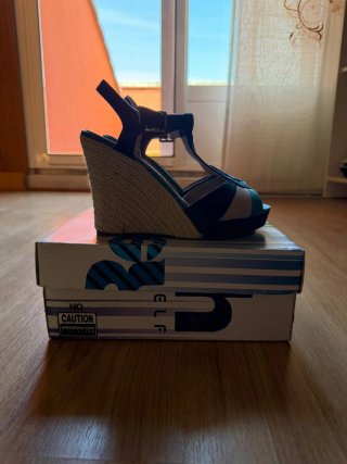 Sandalias Refresh esparto azul