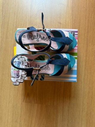 Sandalias Refresh esparto azul