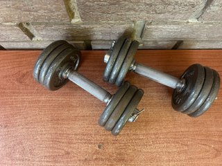 2 Mancuernas 8 kg c/u (16 kg total)