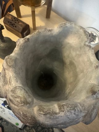Maceta/Florero Cabeza Griega Piedra