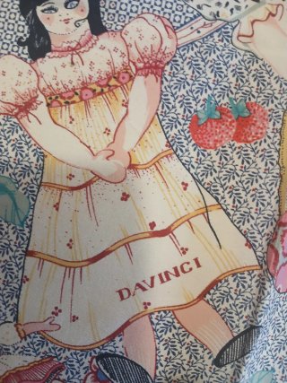 Foulard Da Vinci Seta Multicolore vintage