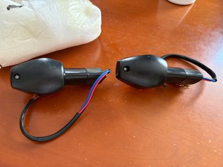 Lote 2 intermitentes moto ámbar nuevos