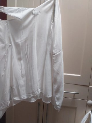 Vestido cruzado blanco