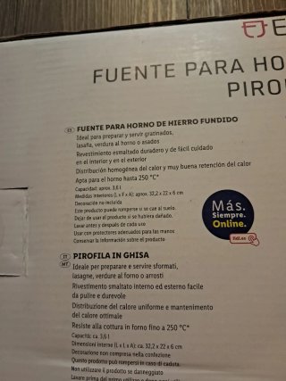 Fuente Horno Hierro Fundido Ernesto