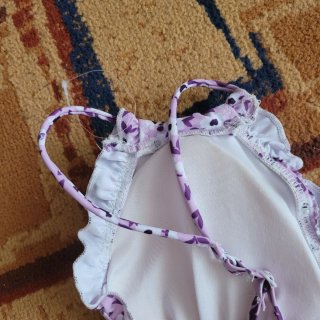Bañador floral morado talla 36