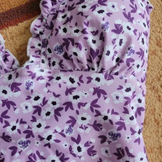 Bañador floral morado talla 36