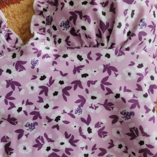 Bañador floral morado talla 36