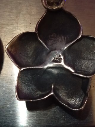 Colgante Flor Plata y Anillo Plata Ley 925