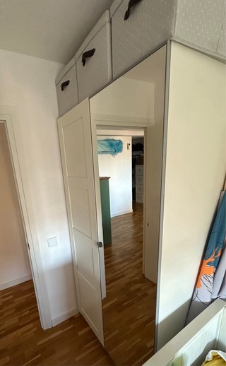 Armario Ikea Blanco Madera con gran espejo