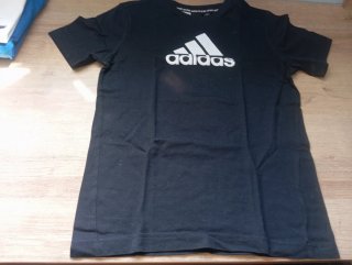 Camiseta Adidas Negra Talla M 11-12 años (152 cm)