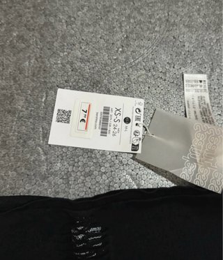 Top Bershka Negro Talla S