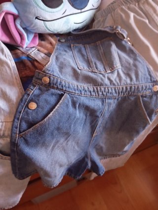 Petos vaqueros niña (3 unidades)
