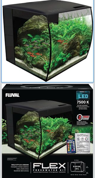 Acuario 34L Negro Transparente