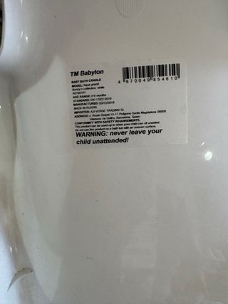 Bañera bebé Babyjem nueva