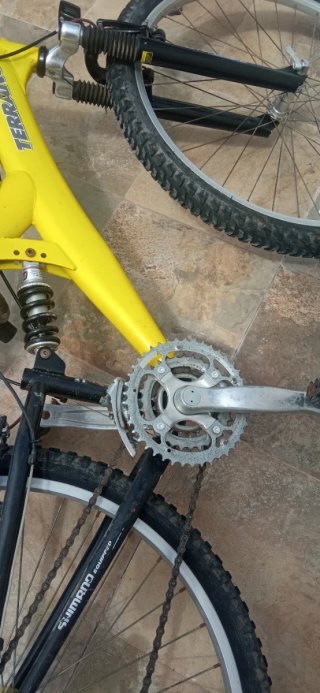 Bicicleta de Montaña Amarilla 26 pulgadas