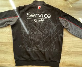 Sudadera Ducati Staff Service Negra/Gris