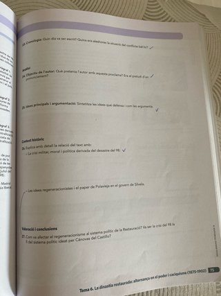 Història, 2 Batxillerat, Dual Quadern d'activitats