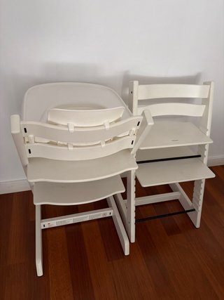 2 Tronas Stokke Tripp Trapp Blancas NUEVAS