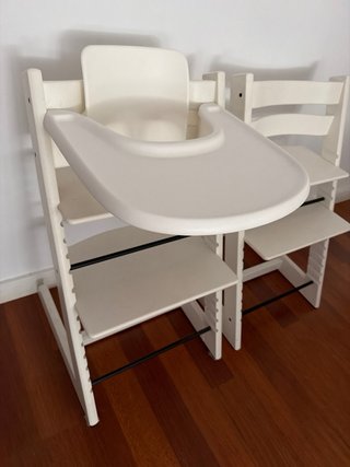 2 Tronas Stokke Tripp Trapp Blancas NUEVAS
