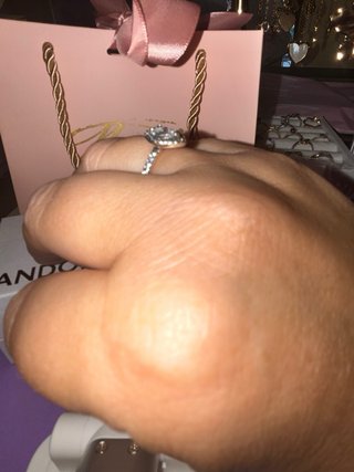 Anillo Pandora Corazón Pera Circonitas
