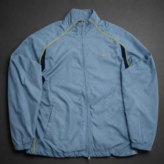 Chaqueta Nike Y2K azul cielo con detalles amarillo