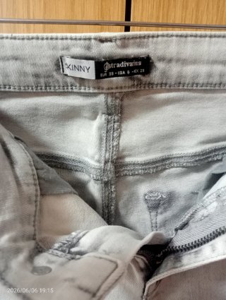 Pantalones Stradivarius Skinny Azul Talla 38