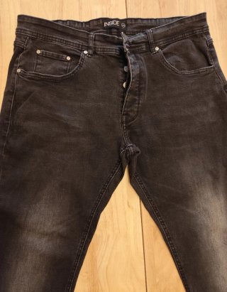 Pantalón vaquero negro Inside Talla XL