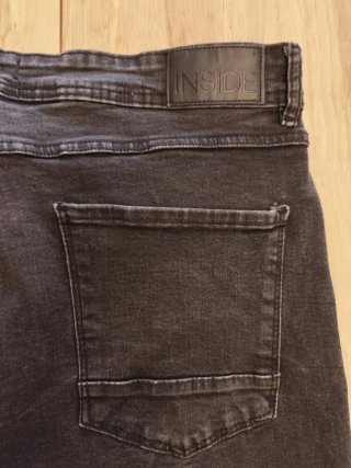 Pantalón vaquero negro Inside Talla XL