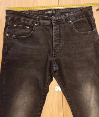 Pantalón vaquero negro Inside Talla XL