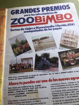 Álbum ZooBimbo Colección 130 Cromos