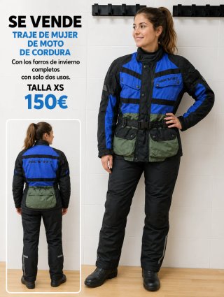 Traje Moto Mujer Cordura Talla XS
