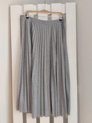 Mango: falda punto plisada - XL-