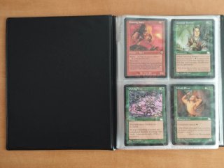 Colección de cartas vintage de Magic the Gathering