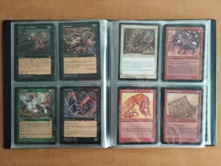 Colección de cartas vintage de Magic the Gathering