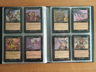Colección de cartas vintage de Magic the Gathering