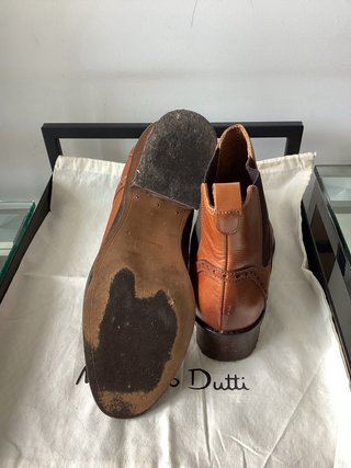 Botines de piel Massimo Dutti Marrones Talla 35