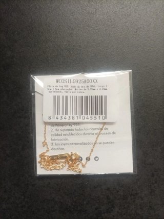 Cadena con letra G de Singularu