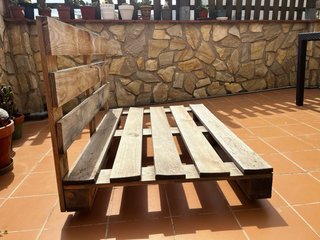 Sofá Palet Terraza/Jardín
