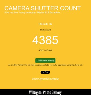 4.385 DISPAROS Sony Alpha 5000 con objetivo kit