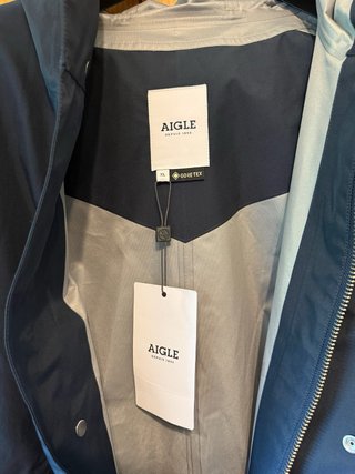 Impermeable Gore-Tex Aigle Negro Nuevo