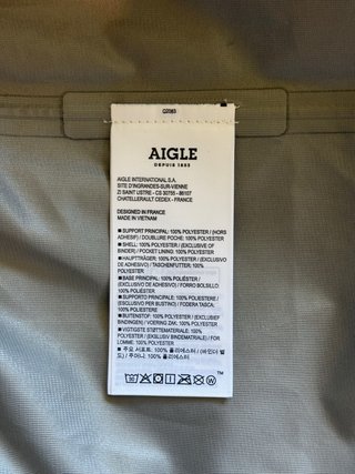 Impermeable Gore-Tex Aigle Negro Nuevo