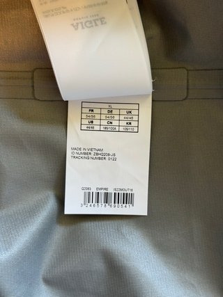 Impermeable Gore-Tex Aigle Negro Nuevo